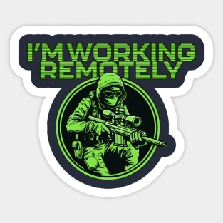 Working remotely Sticker